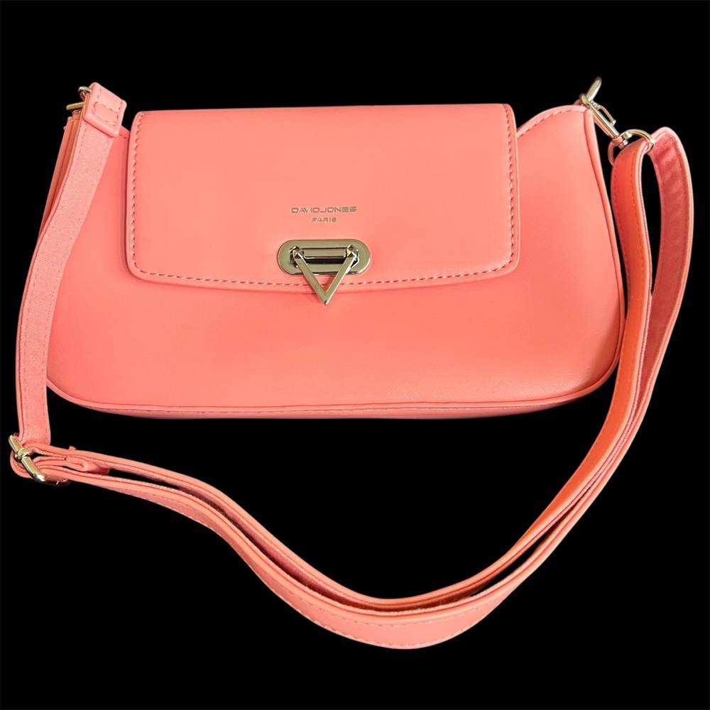 David Jones Pink Shoulder Bag Adjustable Strap